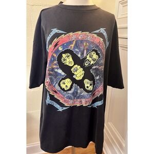 Vintage Metallica 1996 Fan‎ Club 1996 SFW T-Shirt Black XX-Large Tultex